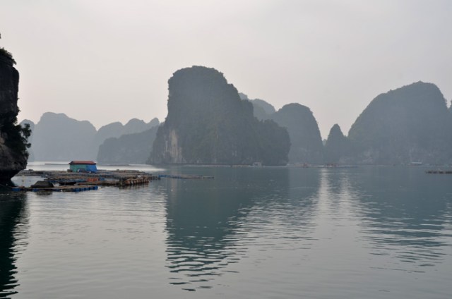 Fishing community Ha Long Bay Vietnam